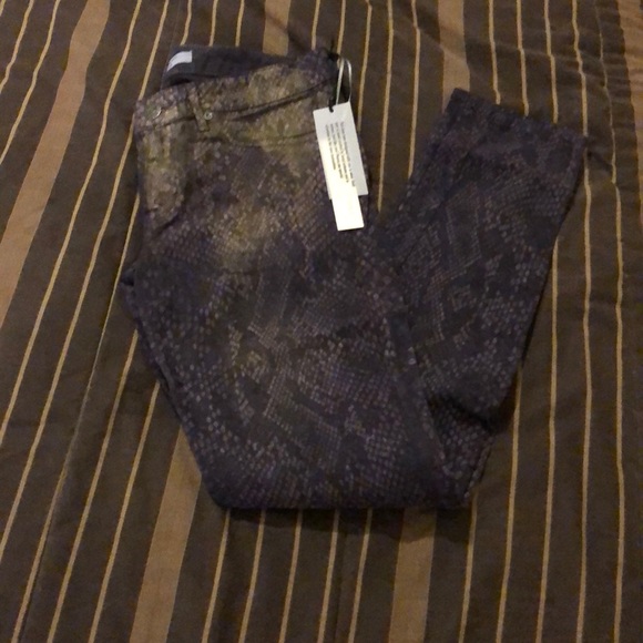 Snakeskin print jeans - Picture 4 of 4